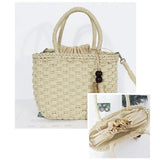 Straw Beach Handbag Women Messenger Bag Shoulder Bag Female Handbags