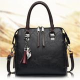 Vintage Tote High Leather Shoulder Bag Ladies Travel Top-hand Bags