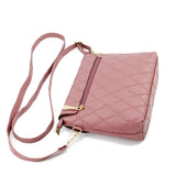 Pink Quilted Cross Shoulder Bag for Women