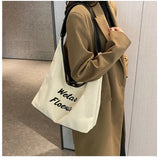 Retro Canvas Shoulder Bag Women's Tote Handbag
