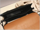 Retro Matte Patchwork Crossbody Bag with Chain Strap