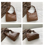 Retro Soft Leather Shoulder Bag Female Large Capacity Tote Bag Handbag Purse
