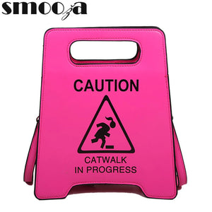 Stop Sign Shape Handbag Girl Hip Hop Handbag