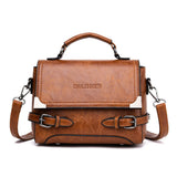 Vintage Leather Top-handle Bags Women Handbags Purse Shoulder Bag