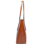 Vintage Oil Wax Leather Handbags For Women High Capcaity Shoulder Bags