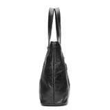 Winter Solid Sheepskin Retro Ladies Leather Large Capacity Handbags
