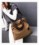 Women Corduroy Shoulder Bag Foldable Reusable Shopping Bag