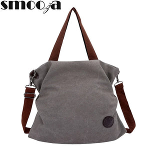 Women Corduroy Shoulder Bag Foldable Reusable Shopping Bag