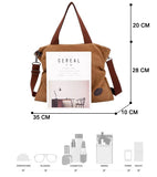 Women Corduroy Shoulder Bag Foldable Reusable Shopping Bag