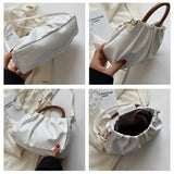 Women Small Shoulder Bag Casual Tote Pu Leather Crossbody Bag