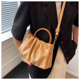 Women Small Shoulder Bag Casual Tote Pu Leather Crossbody Bag