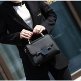 Red Lock Shoulder Bag Women Handbag Lady Totes Shopping Messenger