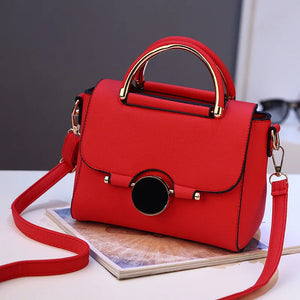 Red Lock Shoulder Bag Women Handbag Lady Totes Shopping Messenger