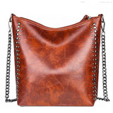 Rivet Tote Bag Chain Shoulder Bag Retro Women's Shoulder Bag