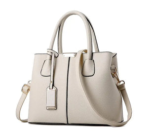 Women Large Tote Bag Square PU Leather Shoulder Bag