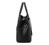 Women Large Tote Bag Square PU Leather Shoulder Bag