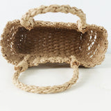 Women Hollow Out Beach Bag Straw Handbag Casual Shoulder Bolsa