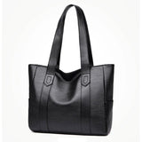 Leather Tote Bag Embossed Retro Style Large Purse Shoulder Handbag