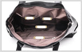 Leather Tote Bag Embossed Retro Style Large Purse Shoulder Handbag
