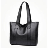 Leather Tote Bag Embossed Retro Style Large Purse Shoulder Handbag