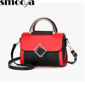 Women Shoulder Bag Casual Messenger Small Square Bag Metal Buckle Decoration