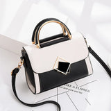 Women Shoulder Bag Casual Messenger Small Square Bag Metal Buckle Decoration