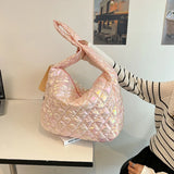 Women Winter Handbag Purses Space Pad Cotton Crossbody Bag Female