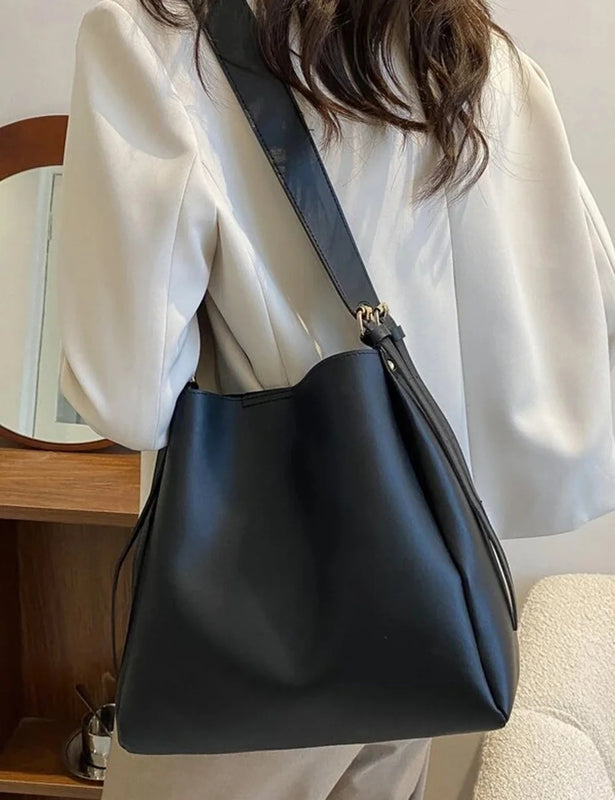 Women's Large Capacity Shoulder Bag Set PU Leather Handbags