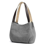 Women's Mini Canvas Shoulder Bag Fashion Handbag Totes Casual Vintage Purse Buck
