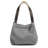 Women's Mini Canvas Shoulder Bag Fashion Handbag Totes Casual Vintage Purse Buck