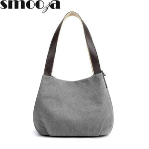 Women's Mini Canvas Shoulder Bag Fashion Handbag Totes Casual Vintage Purse Buck