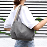 Women's Mini Canvas Shoulder Bag Fashion Handbag Totes Casual Vintage Purse Buck