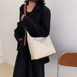 Canvas Casual Solid Women's Tote Bag Large Capacity Handbag