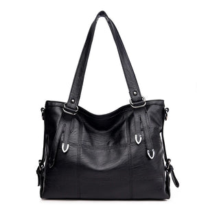 Soft PU Leather Women's Shoulder Bag Crossbody Top-Handle Bolsa