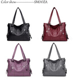 Soft PU Leather Women's Shoulder Bag Crossbody Top-Handle Bolsa