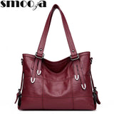 Soft PU Leather Women's Shoulder Bag Crossbody Top-Handle Bolsa