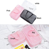2PCS Pvc Travel Makeup Bag Organizer Waterproof Women Cosmetic Bags