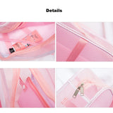 2PCS Pvc Travel Makeup Bag Organizer Waterproof Women Cosmetic Bags