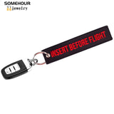 Aviation Keychain Embroidery Holder Christmas