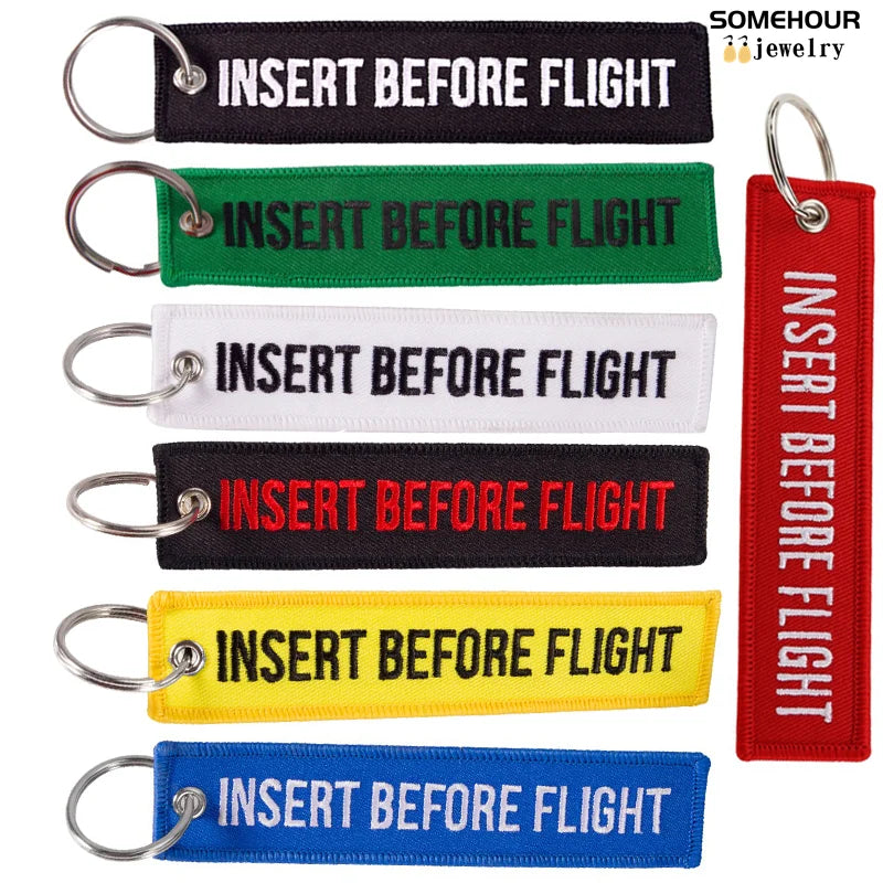 Aviation Keychain Embroidery Holder Christmas