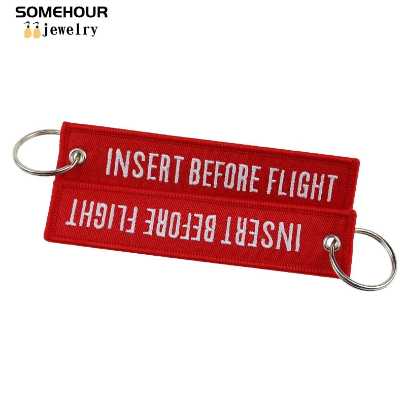 Aviation Keychain Embroidery Holder Christmas