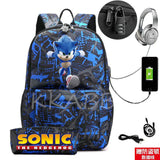 Colorful Waterproof USB Charge School Backpack for Teens