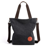 Women Canvas Handbags Female Large Capacity Vintage Crossbody Messenger Bag