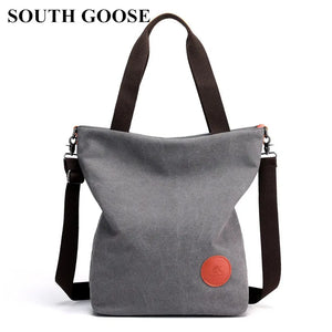 Women Canvas Handbags Female Large Capacity Vintage Crossbody Messenger Bag