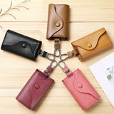 SOUTH GOOSE Leather Retro Key Holders Organizer Bag