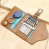 SOUTH GOOSE Leather Retro Key Holders Organizer Bag