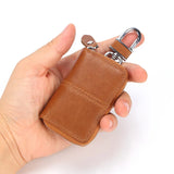 Leather Retro Car Key Holder Multifunctional Key Case Women Key Wallet