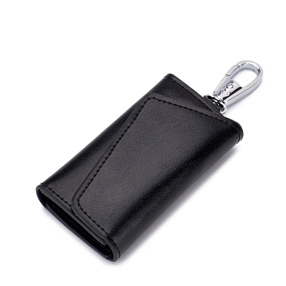 Vintage Leather Key Holders Men Women Business Housekeeper Key Case