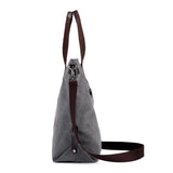 Large Capacity Women's Canvas Handbag Casual Shoulder Bag Vintage Crossbody
