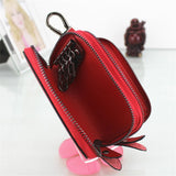 Double Zip Key Wallet Organizer for Men and Women